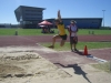 CC flying at the Long Jump