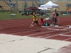 CC on her way to the Bronze Medal in the Triple Jump